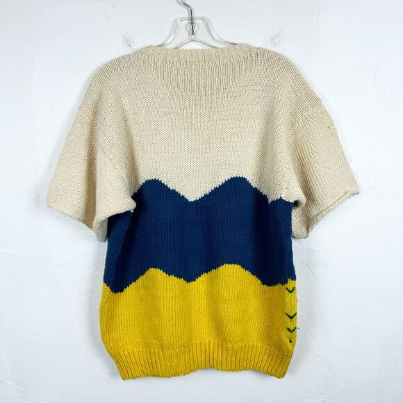 Women's Cream and Yellow Sweater - Picture 8 of 8